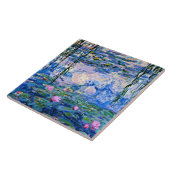 モネ – 水ユリ（ピンク）1919年絵画有名 タイル (側面)