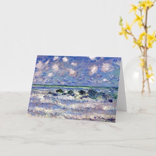 モネ – 波 カード (黄色い花)