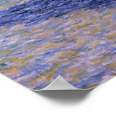 モネ – 海の影Pourvilleの崖 ポスター (角)