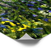 モネ – 牧草地 ポスター (角)