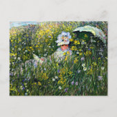 モネ – 牧草地 ポストカード (正面)