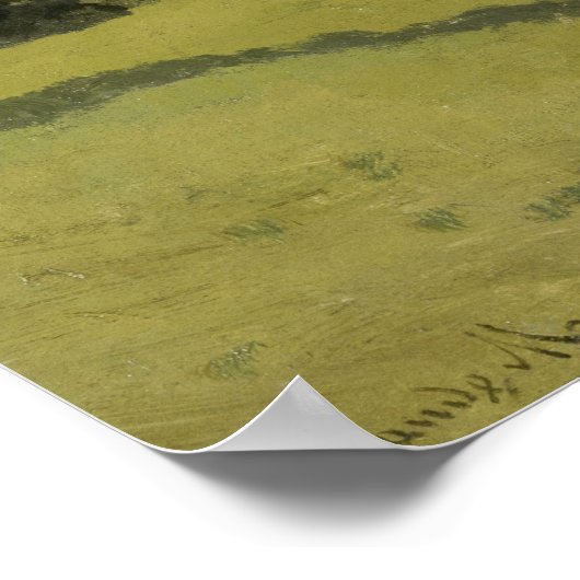 モネ – 田舎の列車 ポスター (角)