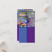 モネ、睡蓮、アートブックマークカード カード (正面/裏面インサイチュ)