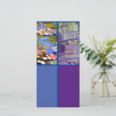 モネ、睡蓮、アートブックマークカード カード (スタンド正面)