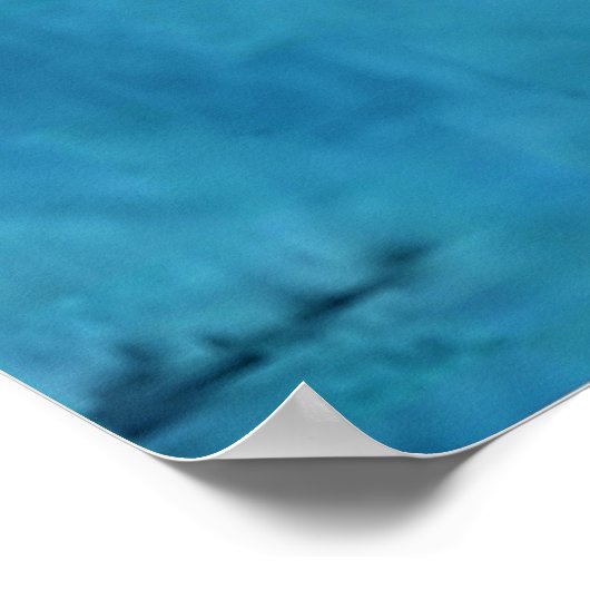 モネ – 睡蓮、ターコイズ、 ポスター (角)