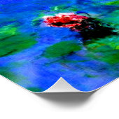 モネ：睡蓮（赤）、クロード・モネ絵画ス ポスター (コーナー)