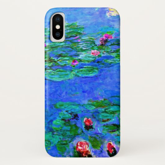 モネ – 睡蓮(赤) Case-Mate iPhoneケース (裏面)