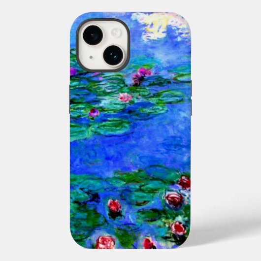 モネ - 睡蓮 (赤) Case-Mate iPhoneケース (裏面)