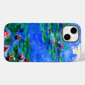 モネ - 睡蓮 (赤) Case-Mate iPhoneケース (裏面 (横))