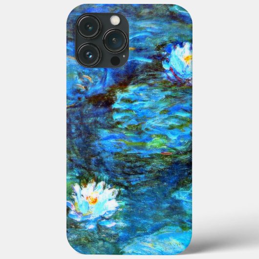 モネ – 睡蓮（青） Case-Mate iPhoneケース (裏面)