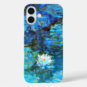 モネ – 睡蓮(青) iPhone 16 PLUSケース
