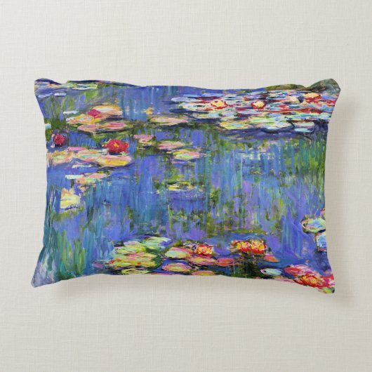 モネ – 睡蓮， 1916，アクセント枕 アクセントクッション (裏面)