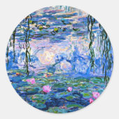 モネ – 睡蓮, 1919,ピンク ラウンドシール (正面)
