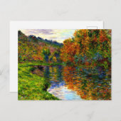 モネ-秋のジューフォスの支部 シーズンポストカード (正面/裏面)