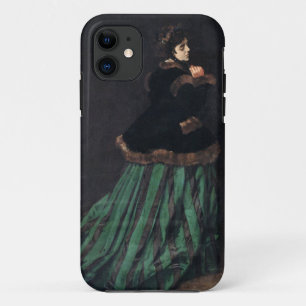 モネ 緑のドレスの女性 iPhone 11 ケース