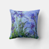 モネ – 薄紫アイリス クッション (裏面)