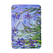 モネ – 薄紫アイリス バスマット (正面縦)