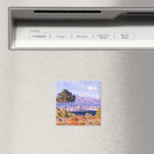 モネ – 高原ノートルダムからのアンティベスのビュー マグネット (インサイチュ (食洗機))