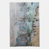 モネ – 魚釣りボー離れトズザハーバールアーブル キッチンタオル (縦)