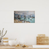 モネ – 魚釣りボー離れトズザハーバールアーブル ポスター (キッチン)