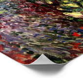 モネ – A Corner of the Garden at Montgeron ポスター (角)