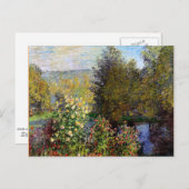 モネ – A Corner of the Garden at Montgeron ポストカード (正面/裏面)