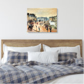 モネ – Le Pont Neuf、印象派絵画家 キャンバスプリント (インサイチュ (寝室))