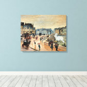 モネ – Le Pont Neuf、印象派絵画家 キャンバスプリント (インサイチュ (ウッドフロア))