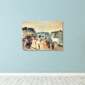 モネ – Le Pont Neuf、印象派絵画家 キャンバスプリント (インサイチュ (ウッドフロア))