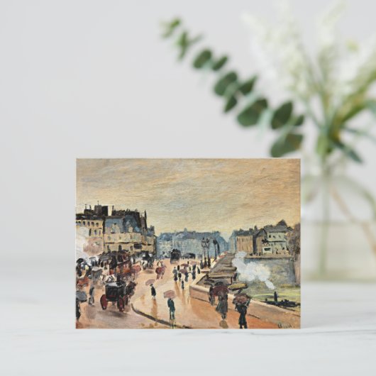 モネ – Le Pont Neuf、印象派絵画家 ポストカード (スタンド正面)