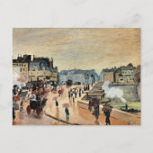 モネ – Le Pont Neuf、印象派絵画家 ポストカード (正面)