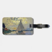 モネ – Petit-Gennevilliersの帆船 – QRコード ラゲッジタグ (裏面横)