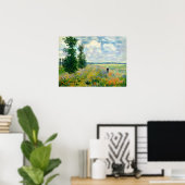 モネ – Poppy Field Argenteuil 1875 ポスター (ホームオフィス)