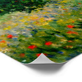 モネ – Poppy Field Argenteuil 1875 ポスター (角)