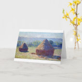 モネ(Stacks of Wheat) (End of Summer) カード (黄色い花)