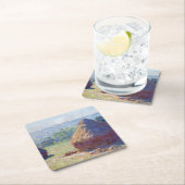 モネ(Stacks of Wheat) (End of Summer) スクエアペーパーコースター (インサイチュ)