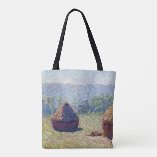 モネ(Stacks of Wheat) (End of Summer) トートバッグ (裏面)