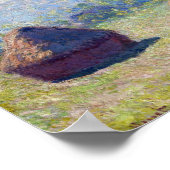 モネ(Stacks of Wheat) (End of Summer) ポスター (角)