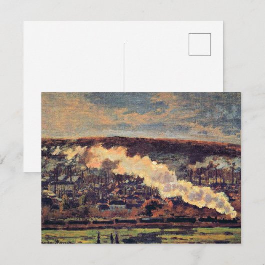 モネ – The Train, 1872, ポストカード (正面/裏面)