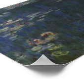 モネ – The Water Lilies Green Reflections ポスター (角)