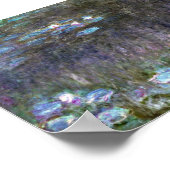 モネ – The Water Lilies Tree Reflections ポスター (角)