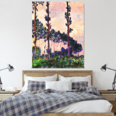 モネ – Three Trees in Gray Weather キャンバスプリント (インサイチュ (寝室))