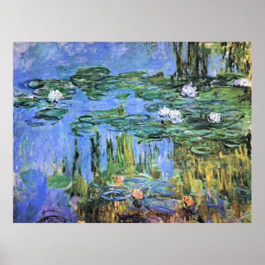 モネ – Water Lilies, 1914-1915，ア素晴らしート絵画ズ ポスター (正面)