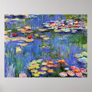 モネ – Water Lilies, 1916, ポスター