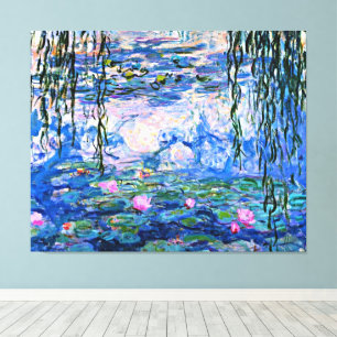 モネ – Water Lilies, 1919, キャンバスプリント