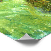 モネ – Water Lily Pond At Giverny 1919 ポスター (角)