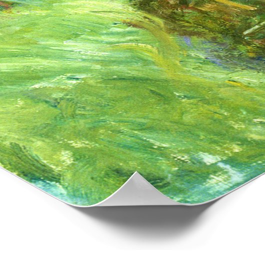 モネ – Water Lily Pond At Giverny 1919 ポスター (角)