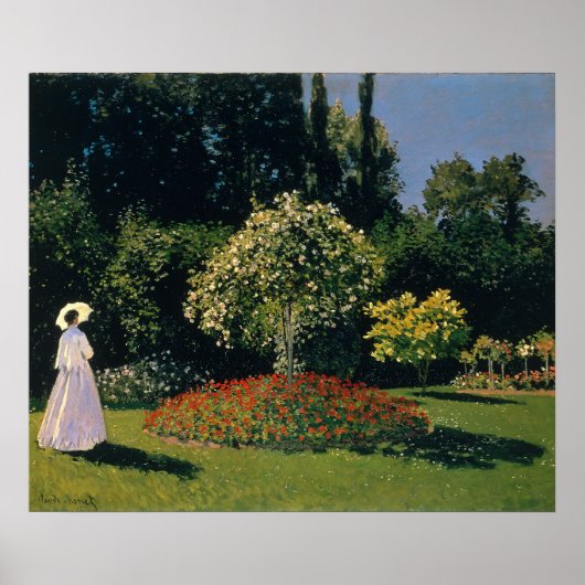 モネ – Woman in Garden ポスター (正面)