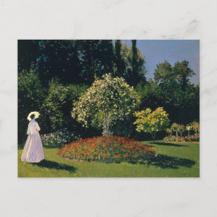 モネ – Woman in Garden ポストカード