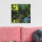 モネWEEPING WILLOWS Streted Canvas Print キャンバスプリント (インサイチュ (リビング))